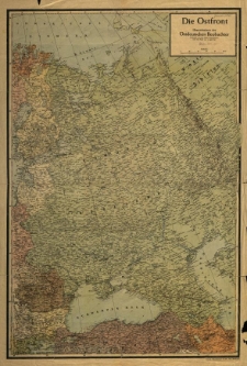 Ostfront. Übersichtskarte des Ostdeutschen beobachter. gez. von Hans Scheu [...] nach dem Stand von 1. April 1941