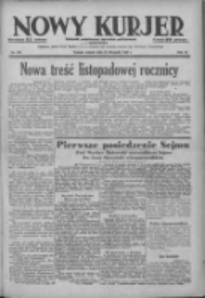 Nowy Kurjer: dziennik poświęcony sprawom politycznym i społecznym 1938.11.29 R.49 Nr273