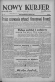 Nowy Kurjer: dziennik poświęcony sprawom politycznym i społecznym 1938.11.22 R.49 Nr267