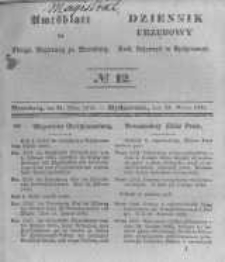 Amtsblatt der Königlichen Preussischen Regierung zu Bromberg. 1843.03.24 No.12