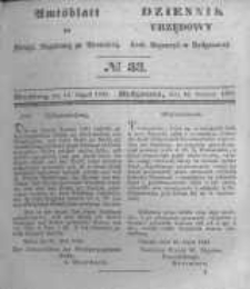 Amtsblatt der K&ouml;niglichen Preussischen Regierung zu Bromberg. 1843.08.18 No.33