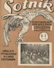 Lotnik: ilustrowany miesięcznik poświęcony lotnictwu i jego technice: organ Wielkopolskiego Klubu Lotników 1929.11.15 T.9 Nr11(116)