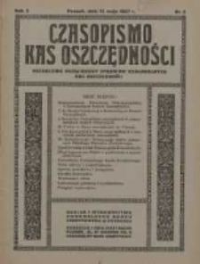 Czasopismo Kas Oszczędności: miesięcznik poświęcony sprawom Komunalnych Kas Oszczędności 1927.05.15 R.2 Nr5