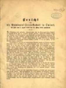 Bericht über die Provinzial-Irren-Anstalt in Owinsk die Zeit vom 1. April 1890 bis 31. März 1891 umfassend