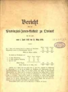 Bericht über die Provinzial-Irren-Anstalt in Owinsk die Zeit vom 1. April 1893 bis 31. März 1894