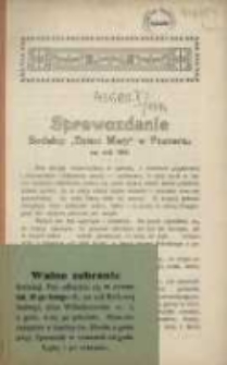 Sprawozdanie Sodalicji Dzieci Marji w Poznaniu za rok 1914