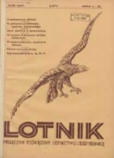 Lotnik: ilustrowany miesięcznik poświęcony lotnictwu i jego technice: organ Wielkopolskiego Klubu Lotników 1931.02 R.8 Nr2(131)