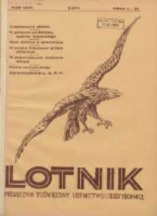 Lotnik: ilustrowany miesięcznik poświęcony lotnictwu i jego technice: organ Wielkopolskiego Klubu Lotnik&oacute;w 1931.02 R.8 Nr2(131)