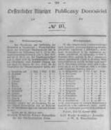 Oeffentlicher Anzeiger zum Amtsblatt No.10 der Königl. Preuss. Regierung zu Bromberg. 1843