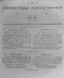 Oeffentlicher Anzeiger zum Amtsblatt No.14 der Königl. Preuss. Regierung zu Bromberg. 1843