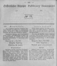 Oeffentlicher Anzeiger zum Amtsblatt No.21 der K&ouml;nigl. Preuss. Regierung zu Bromberg. 1843