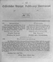 Oeffentlicher Anzeiger zum Amtsblatt No.25 der Königl. Preuss. Regierung zu Bromberg. 1843