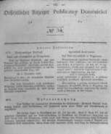 Oeffentlicher Anzeiger zum Amtsblatt No.34 der Königl. Preuss. Regierung zu Bromberg. 1843