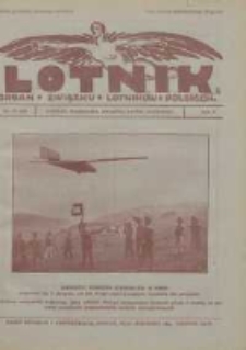 Lotnik: organ Związku Lotnik&oacute;w Polskich 1925 R.2 Nr15(32)
