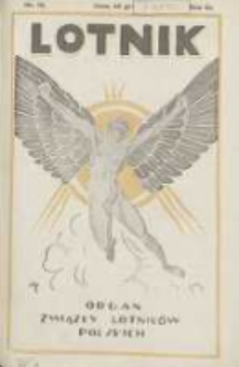Lotnik: organ Związku Lotników Polskich 1926.04.03 R.3 Nr13(51)