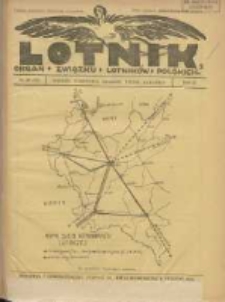 Lotnik: organ Związku Lotników Polskich 1925 R.2 Nr20(37)