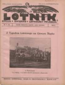 Lotnik: organ Związku Lotnik&oacute;w Polskich 1925 R.2 Nr21(38)