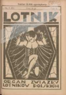 Lotnik: organ Związku Lotników Polskich 1927.05.23 T.5 Nr9(81)