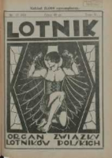 Lotnik: organ Związku Lotników Polskich 1927.06.18 T.5 Nr11(83)