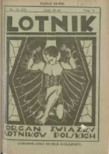 Lotnik: organ Związku Lotników Polskich 1927.06.19 T.5 Nr12(84)