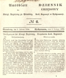 Amtsblatt der Königlichen Preussischen Regierung zu Bromberg. 1844.02.09 No.6