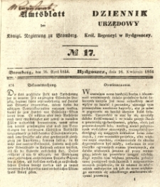 Amtsblatt der Königlichen Preussischen Regierung zu Bromberg. 1844.04.26 No.17