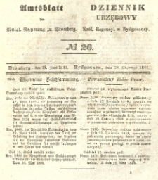 Amtsblatt der Königlichen Preussischen Regierung zu Bromberg. 1844.06.28 No.26