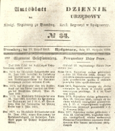 Amtsblatt der Königlichen Preussischen Regierung zu Bromberg. 1844.08.23 No.34
