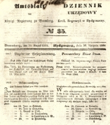 Amtsblatt der Königlichen Preussischen Regierung zu Bromberg. 1844.08.30 No.35