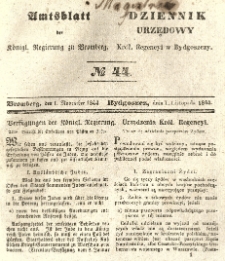 Amtsblatt der K&ouml;niglichen Preussischen Regierung zu Bromberg. 1844.11.01 No.44