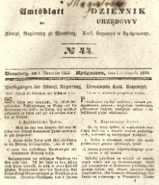 Amtsblatt der Königlichen Preussischen Regierung zu Bromberg. 1844.11.01 No.44
