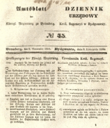 Amtsblatt der K&ouml;niglichen Preussischen Regierung zu Bromberg. 1844.11.08 No.45