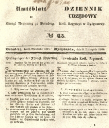 Amtsblatt der Königlichen Preussischen Regierung zu Bromberg. 1844.11.08 No.45