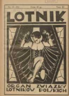 Lotnik: organ Związku Lotników Polskich 1926.12.25 T.4 Nr13(72)