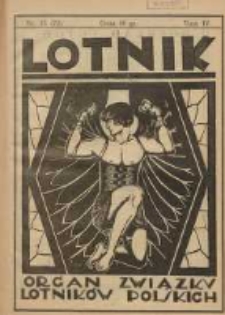 Lotnik: organ Związku Lotnik&oacute;w Polskich 1926.12.25 T.4 Nr13(72)