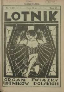 Lotnik: organ Związku Lotników Polskich 1927.07.09 T.6 Nr1(85)