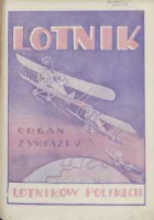 Lotnik: organ Związku Lotników Polskich 1927.11.16 T.6 Nr9(93)