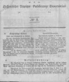 Oeffentlicher Anzeiger zum Amtsblatt No.1 der Königl. Preuss. Regierung zu Bromberg. 1844