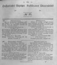 Oeffentlicher Anzeiger zum Amtsblatt No.16 der Königl. Preuss. Regierung zu Bromberg. 1844