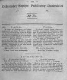 Oeffentlicher Anzeiger zum Amtsblatt No.35 der K&ouml;nigl. Preuss. Regierung zu Bromberg. 1844