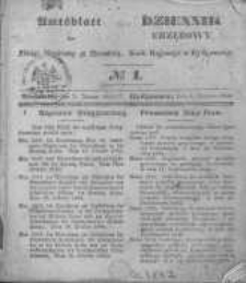 Amtsblatt der Königlichen Preussischen Regierung zu Bromberg. 1845.01.03 No.1
