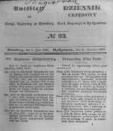 Amtsblatt der Königlichen Preussischen Regierung zu Bromberg. 1845.06.06 No.23