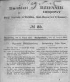 Amtsblatt der Königlichen Preussischen Regierung zu Bromberg. 1845.08.15 No.33