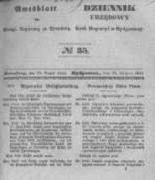 Amtsblatt der Königlichen Preussischen Regierung zu Bromberg. 1845.08.29 No.35