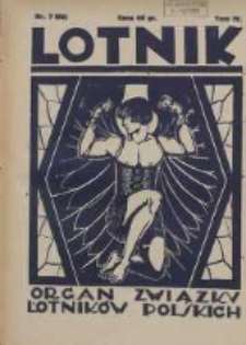Lotnik: organ Związku Lotników Polskich 1926.10.02 T.4 Nr7(66)