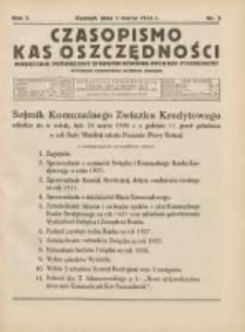 Czasopismo Kas Oszczędności: miesięcznik poświęcony sprawom Komunalnych Kas Oszczędności 1928.03.01 R.3 Nr3