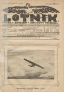 Lotnik: organ Związku Lotnik&oacute;w Polskich: pismo dla wszystkich poświęcone sprawom lotnictwa cywilnego i wojskowego 1925.04.27 R.2 Nr7(24)