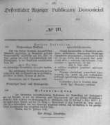 Oeffentlicher Anzeiger zum Amtsblatt No.10 der Königl. Preuss. Regierung zu Bromberg. 1845