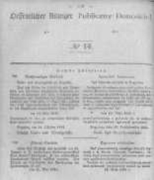 Oeffentlicher Anzeiger zum Amtsblatt No.14 der Königl. Preuss. Regierung zu Bromberg. 1845