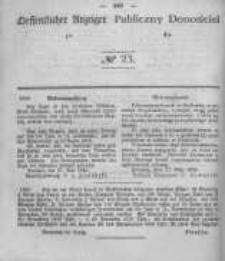 Oeffentlicher Anzeiger zum Amtsblatt No.23 der Königl. Preuss. Regierung zu Bromberg. 1845